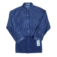 . スナイデル SNIDEL ■ 22ss【 Over Shirt Docking Mini Onepiece SWF0222031 】オーバー シャツ ドッキング ミニ ワンピース