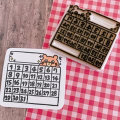 ハビットトラッカー 消しゴムはんこ