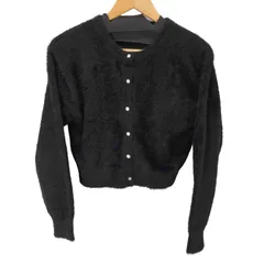 ジーユー GU シャイニークルーネックカーディガンZ レディース JPN：M 