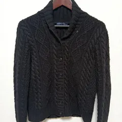 ラルフローレン　ケーブルニット　カーディガン　アルパカ混　レディース　Lサイズ