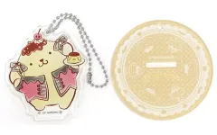 【中古】雑貨 ポムポムプリン アクリルスタンドチャーム 「Happyくじ Sanrio characters Halloween 2022」 アクリルスタンドチャーム賞