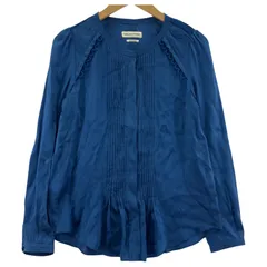 美品＊イザベルマランエトワール コットンピンタックブラウス 38 レッド系総柄 美品＊イザベルマランエトワール コットンピンタックブラウス 38