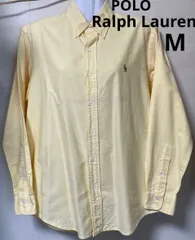 90s ポロラルフローレン　オックスフォードBDシャツ　ハミルトン　イエロー　M