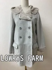ローリーズファーム (LOWRYS FARM) フェイクムートンコート ライトグレー サイズM