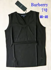 BURBERRY ホワイト タンクトップ サイズ2 刺繍　三陽商会 BURBERRY ホワイト タンクトップ サイズ2 刺繍三陽商会