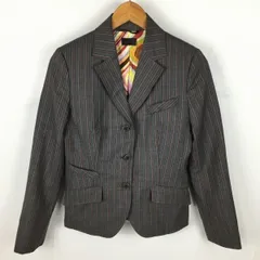 Paul swith BLACK/ポールスミス　ウール/ブレザー/ジャケット　サイズ40　グレー　ストライプ柄　管NO.A9-42<sale>