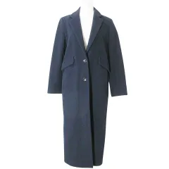 チノ CINOH 16AW ウールチェスターコート ロング 16F047 38 M相当 紺 ネイビー Xのサムネイル