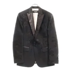 DSQUARED2 (ディースクエアード) 14AW 1B Camouflage Jacket カモフラージュ 迷彩テーラードジャケット ブラック S74BN0479 S42900