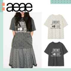 [aeae] 25SS ★Web Logo Dot Crop T-Shirts- 2色 ★ ◇25SS AEAE Web Logo Dot Crop T-Shirts/2色◇ (AEAE/Tシャツ