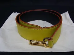 ■極美品■ FENDI フェンディ ストラップユー レザー バッグ用 ショルダーストラップ 肩掛け レディース イエロー系 FM4101