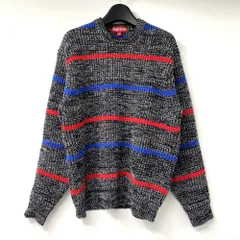 24AW シュプリーム　ワッフル　セーター　スモールボックスロゴ　ブラック　L Size【M】 SUPREME シュプリーム 24AW Waffle Small Box Sweater