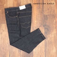 AMERICAN EAGLE/31インチ/アンクル丈デニムパンツ 1114-6337 ストレッチ快適 無地 テーパード 定番 新品/紺/ネイビー/ih319/