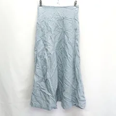 ◇ snidel スナイデル ロング丈 フレア スカート サイズ0 ライトブルー系 レディース E  【1406050088132】