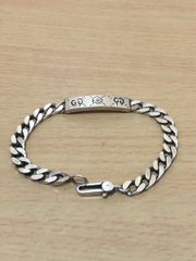正規品 ★ GUCCI ghost グッチ ゴースト チェーンブレスレット SV925 シルバー　FK