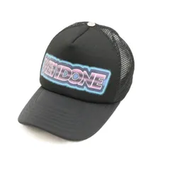 【中古B】We11done ウェルダン FREE メンズ メッシュ キャップ 韓国 ストリート 黒 中古B 古着