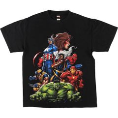 헌 옷 JUSTICE LEAGUE MARVEL 마블 JUSTICE LEAGUE 저스티스 리그 애니메이션 캐릭터 프린트 T 셔츠 남성 L 상당 / eaa543333