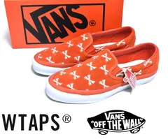 新品 WTAPS × VANS Vault OG クラシック スリッポン 27cm バンズ クロスボーン ダブルタップス オレンジ