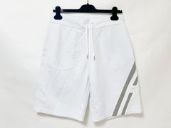 HERMES エルメス メンズ ハーフパンツ ショートパンツ ライン ホワイト コットン Mサイズ