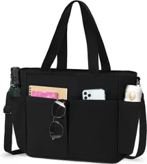 【特価商品】通学 通勤 ブラック 斜めかけバッグ 帆布バッグ キャンパストート 無地 大容量 メンズ ホワイト レディース ショルダーバッグ キャンバス トートバッグ [NUBILY]