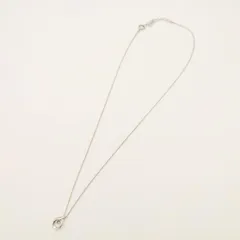 【美品】ドロップデザインシルバーネックレス　SILVER