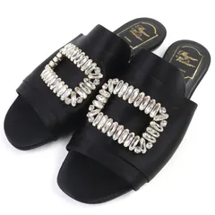 ROGER VIVIER ビジュー付きブラックサンダル2024年購入エンリケ着用 ROGER VIVIER ビジュー付きブラックサンダル2024年購入エンリケ