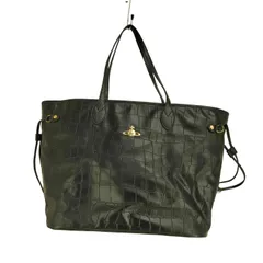 ヴィヴィアンウエストウッドロンドン Vivienne Westwood LONDON オーブロゴ クロコ型押し レザー トートバッグ レディース 表記無 