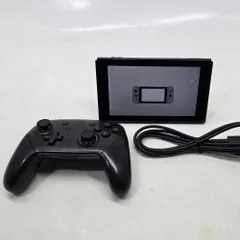 01w-3135 〇  Nintendo Switch ニンテンドー スイッチ グレー 初期型 HAC-001 XAJ 2018 本体 + Proコン 完動品  【中古品】