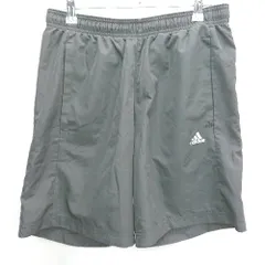 ◇ Θ adidas アディダス ウエストゴム ショートパンツ サイズF ブラック メンズ E  【1501160010582】
