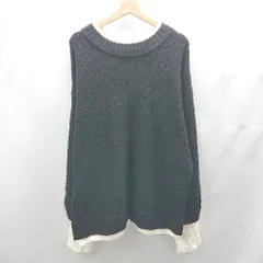 ◇ ⊇◎●未使用● Java ジャバ 長袖 セーター サイズXL ブラック ホワイト メンズ E  【1503060025871】のサムネイル