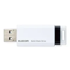 エレコム 外付けSSD 250GB USB3.2(Gen2) PS5/PS4(メーカー動作確認済) ノック式 ホワイト ESD-EPK0250GWH [ホワイト] [250GB]
