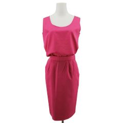 Yves Saint Laurent イヴ・サンローラン セットアップ ノースリーブ スカート ピンク M L