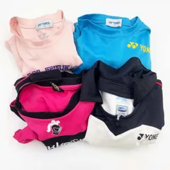 [4点セット] ブラックナイト ヨネックス ゲームシャツ プラシャツ サイズSS/XS レディース/ユニセックス テニス バドミントンウェア