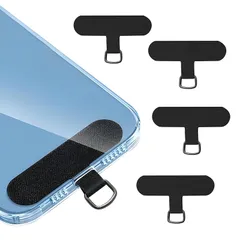 [Heptour] ストラップホルダー スマホ ストラップホール ファブリックパッチ 落下防止 首かけ 斜めがけ 肩掛け ショルダー ネックストラップ 外付け 携帯ストラップ android iphone対応 スマホアクセサリ 薄型 着脱簡単断裂を防ぐ 耐久性