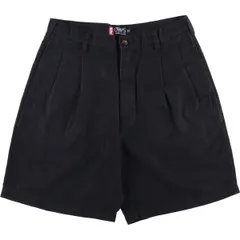 古着 ラルフローレン Ralph Lauren CHAPS チャップス ツータック コットン×リネンショーツ ショートパンツ メンズw33相当/eaa586229
