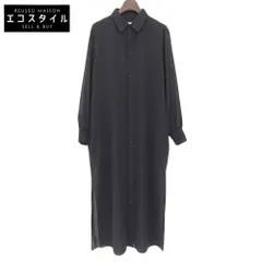 HYKE ハイク 美品 ポリエステル×ウール ロングスリーブ シアーシャツ