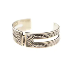 【新品未使用】トゥアレグ Hバングル 刻印入り 両面彫り TOUAREG SILVER JEWELRY トゥアレグ シルバー ジュエリー
