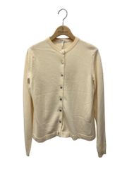 エルメス カーディガン XS アイボリー カシミヤ ロゴシルバーボタン IT5U62W8AQC8