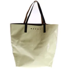 専用　MARNI コラボ　プリント　PVC レザートートバッグ　A4収納　白 専用 MARNI コラボ プリント PVC レザートートバッグ A4収納 白