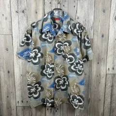 UNIONBAY ユニオンベイ オープンカラー 開襟 アロハシャツ M