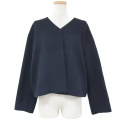 DES PRES デプレ アウター ジャケット ショート ブルゾン アウター ネイビー 紺 36(9号) ノーカラー ウール きれいめ 上品 オフィスカジュアル シンプル 日本製 秋冬のサムネイル