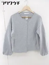 ◇ Bou Jeloud ブージュルード ボリュームスリーブ 長袖 ノーカラー ジャケット サイズF グレー レディース  【1106040007630】のサムネイル