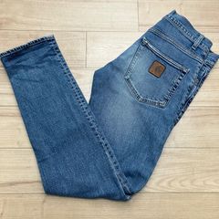 【2010年代】 カーハート carhartt ストレートデニム　革パッチ