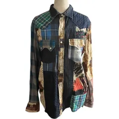 ラルフローレン RALPH LAUREN DENIM&SUPPLY パッチワーク 長袖シャツ Sサイズ コットン100% 0905039 HK