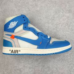 ナイキ  NIKE AIR JORDAN 1 ×OFF-WHITE　HIGH UNC "WHITE/DARK POWDER BLUE"  スニーカー