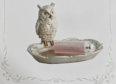 残り1点フクロウの小物トレイ　アンティーク調　お洒落