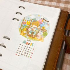 手帳 リフィル 4月 ポストカードセット - メルカリ