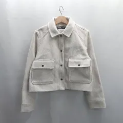 ◇ ⊇ ZARA ザラ ショート丈 長袖 CPOジャケット サイズEUR L アイボリー レディース E  【1504240003894】