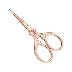 ヴィンテージ 持ちやすい 手軽 手芸用 裁縫ツール ローズゴールド DIY 良い切れ味 ステンレス製 小さい手芸はさみ 糸きりハサミ 縫製はさみ 刺繍ハサミ LOYELEY