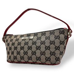 GUCCI GGキャンバス アクセサリーポーチ ハンドバッグ ポーチ グッチ GUCCI グッチ バッグ GGキャンバス アクセサリーポーチ ダークブラウン