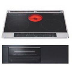 HITACHI 日立 キッチン家電 IHクッキングヒーター 2口IH+ラジエント 幅60cm 天板ブラック 前面ブラック HT-SK6AK(K) 未開封品